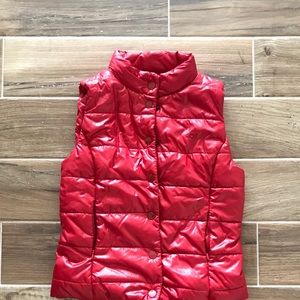 Vintage Converse One Star Red Puffer Vest Jacket